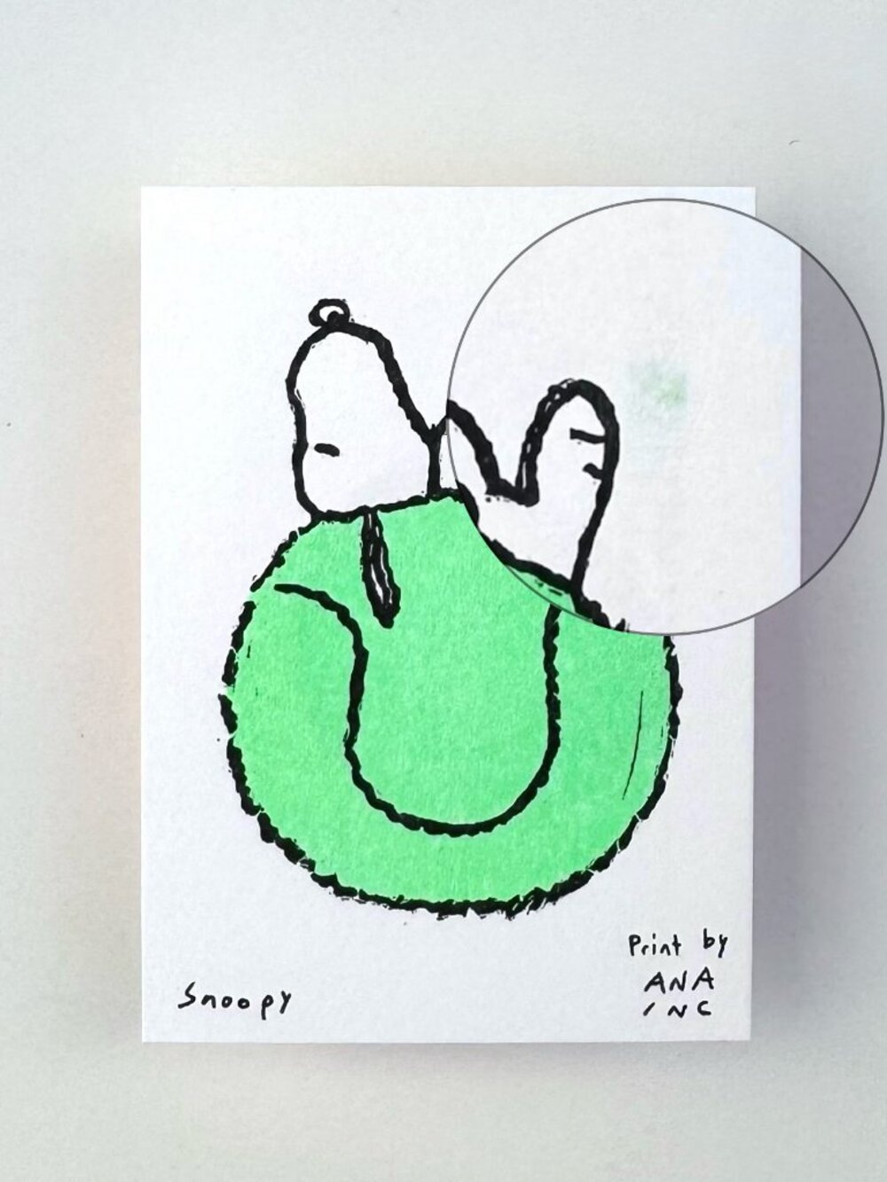 Ana Inciardi Snoopy Tennis Ball Mini Art Print